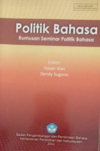 Image of Politik Bahasa Rumusan Seminar Politik Bahasa