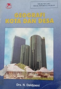 Image of GEOGRAFI KOTA DAN DESA