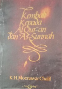 Image of Kembali Kepada Al-Qur-an dan As-Sunnah