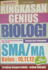 Image of RINGKASAN GENIUS BIOLOGI SMA/MA Kelas : 10,11,12
