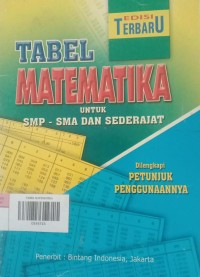 Image of TABEL MATEMATIKA